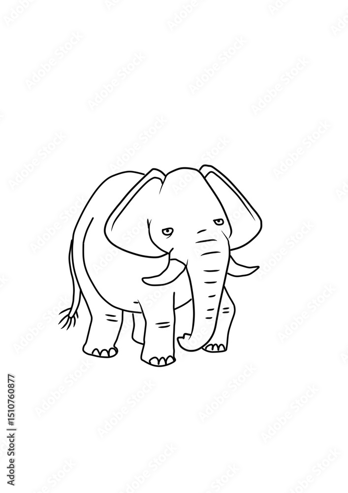 Fototapeta premium elephant vector illustration