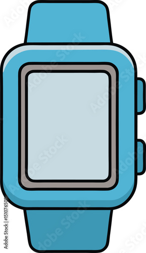 smartwatch icon clipart vector on transparent background