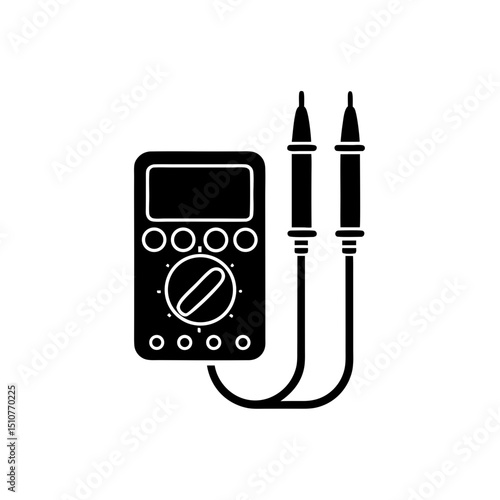 creative details multimeter icon vector illustration	