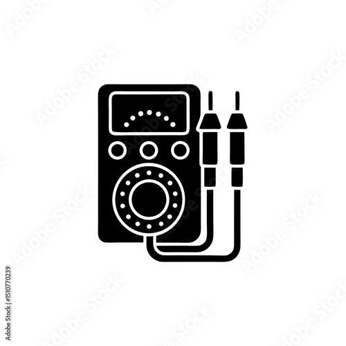 creative details multimeter icon vector illustration	