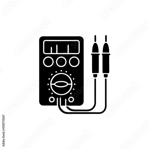 creative details multimeter icon vector illustration	