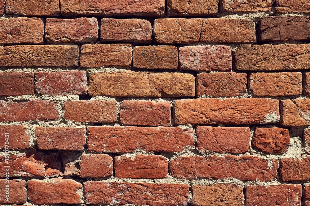 Obraz premium Red Brick Wall Pattern