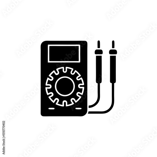 creative details multimeter icon vector illustration	