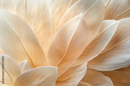 Wallpaper Mural Soft beige delicate flower petals background Torontodigital.ca
