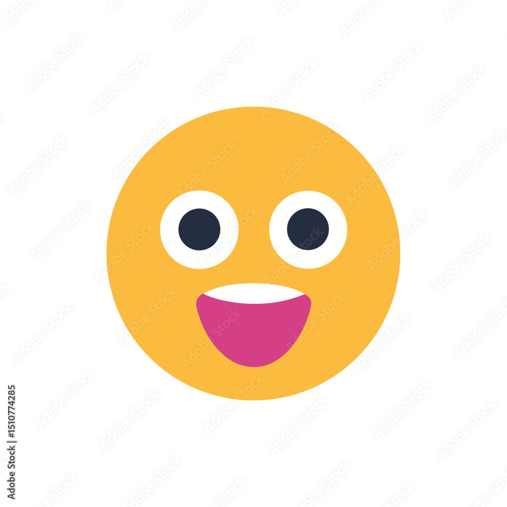 Fototapeta premium Single emoji icon for social media and websites