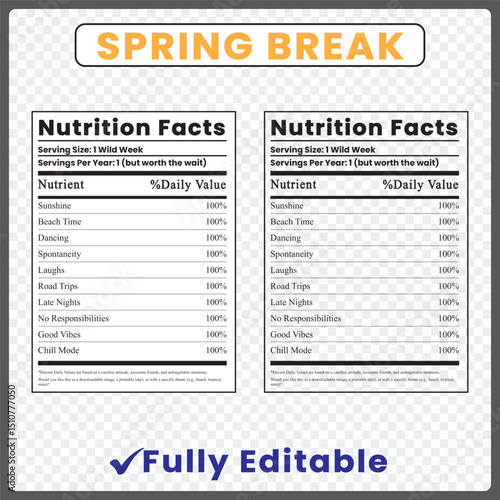 spring break nutrition facts
spring break diet
veggie spring rolls nutrition information
a spring break
spring water nutrition facts