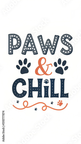 Paws & chill dog tshirt 