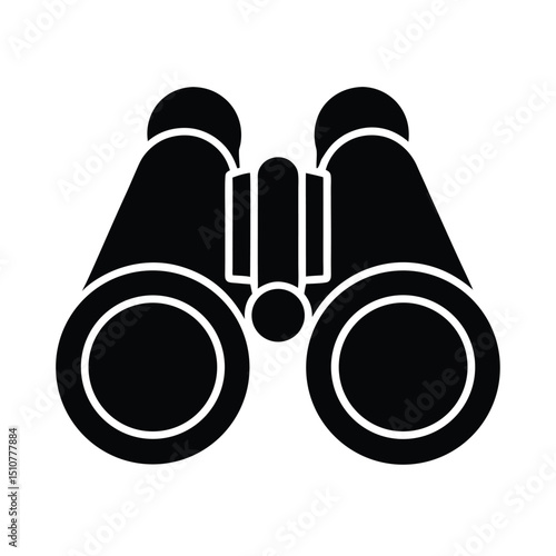 Binoculars Icon Vector Flat Clean Look Isolated