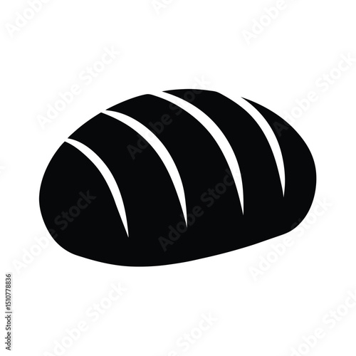 Bread Icon Vector Flat Clean Look Isolated