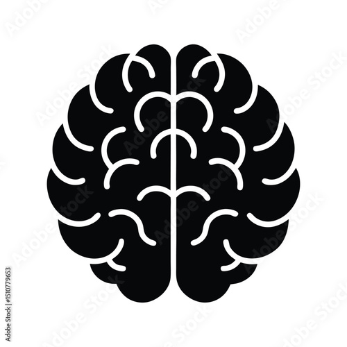 Brain Icon Vector Flat Clean Look Isolated