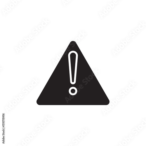 Warning icon vector modern design in trendy style for web site and mobile app on white background