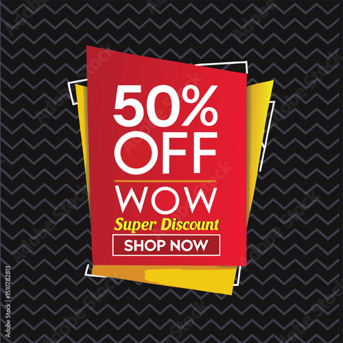 Big sale banner template design for web or social media.