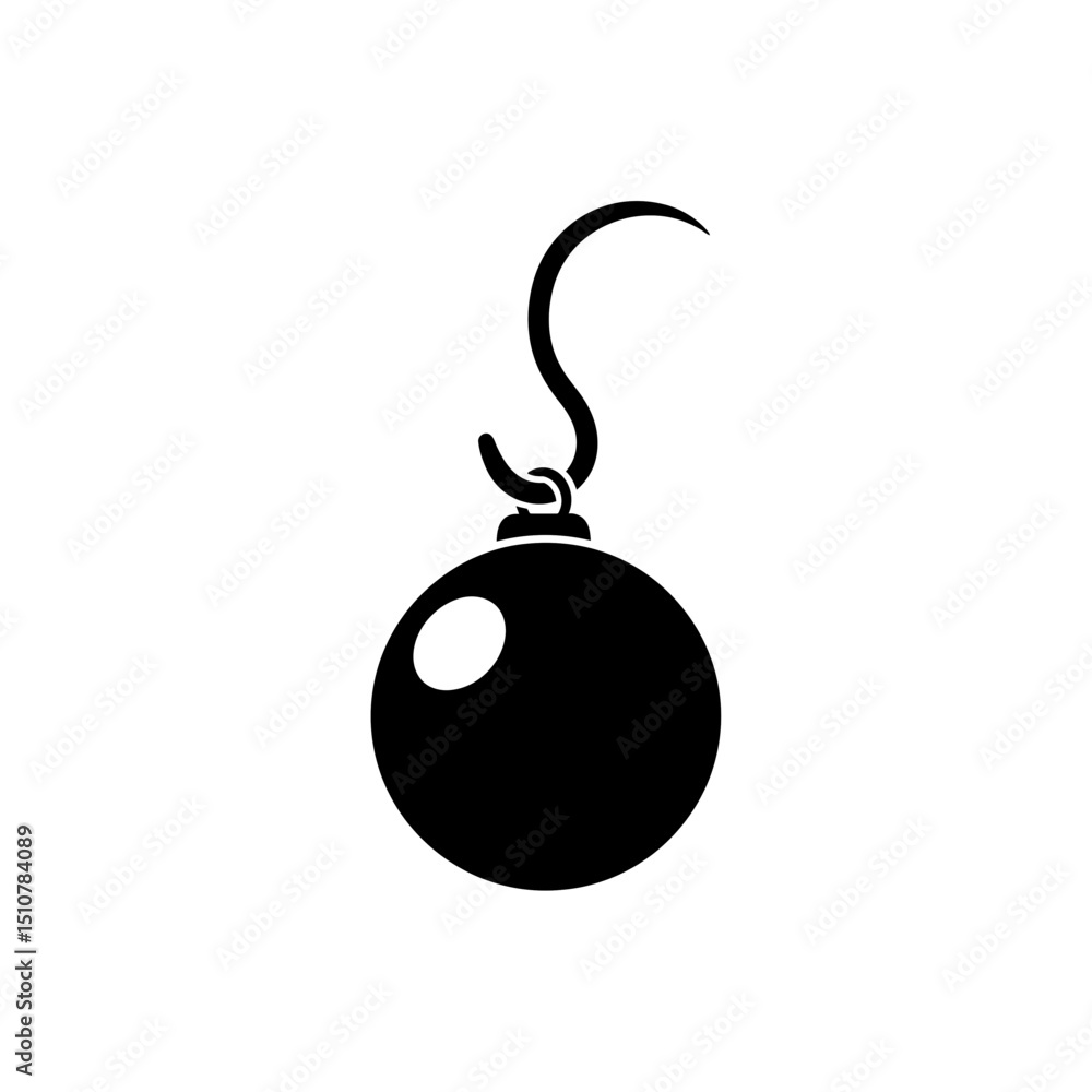 Christmas ornament icon hanging decoration for festive celebrations Christmas ornament icon hanging decoration for festive celebrations