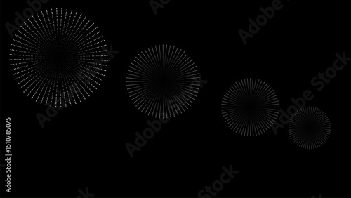 Spiral sound wave rhythm line dynamic abstract vector background
