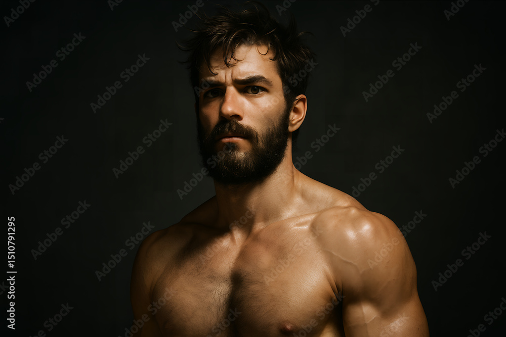 Fototapeta premium portrait of a muscular man