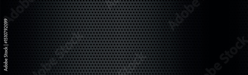 Black perforated background with black holes and glow