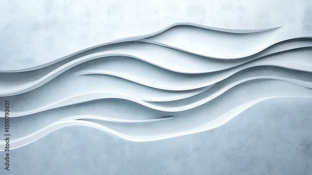 Obraz premium Abstract wave pattern on light gray background