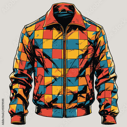 men's jacket vector art for graphic design needs