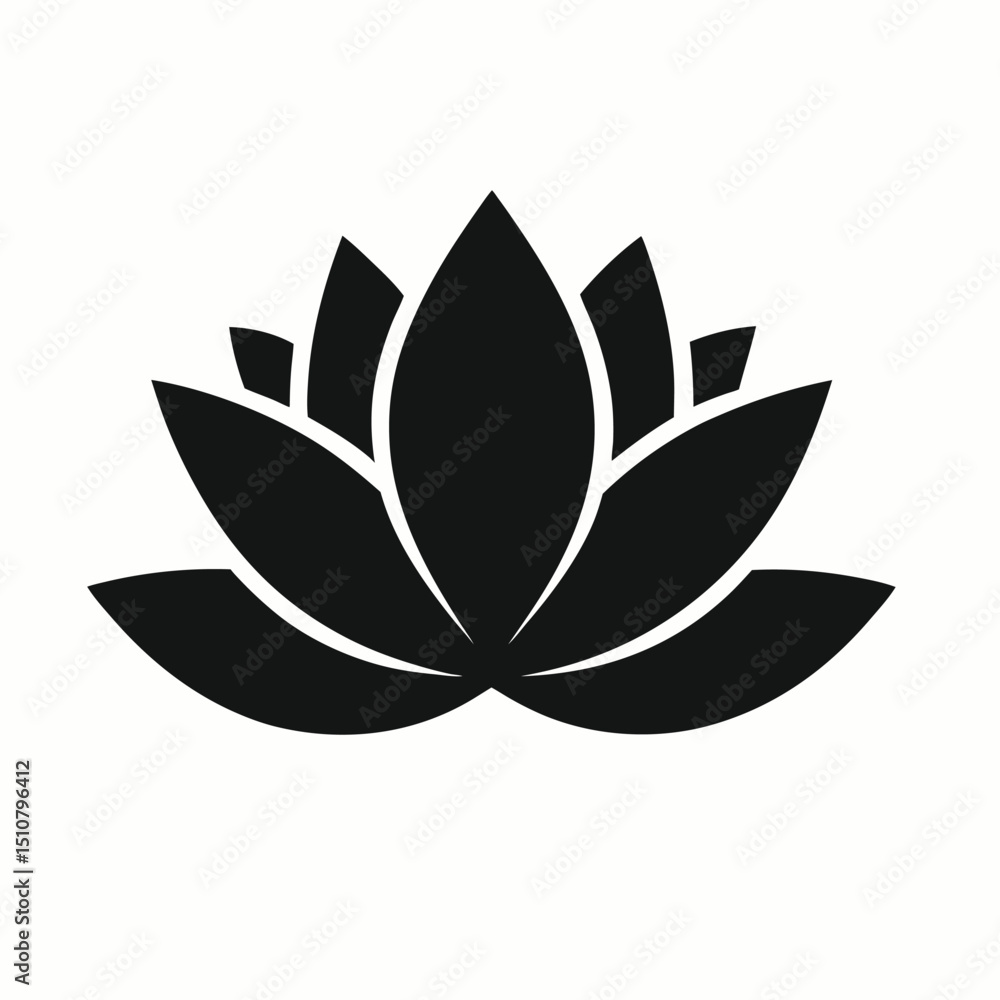 Lotus flower Silhouette vector of Adobe Illustrator Artwork Lotus flower Silhouette vector of Adobe Illustrator Artwork