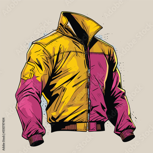 men's jacket vector art for graphic design needs