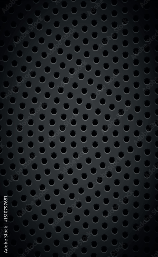 Material perforated metal dark background texture - Vector illustration Material perforated metal dark background texture - Vector illustration