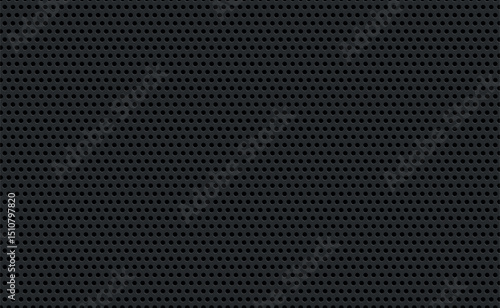 Wallpaper Mural Material perforated metal dark background texture - Vector illustration Torontodigital.ca