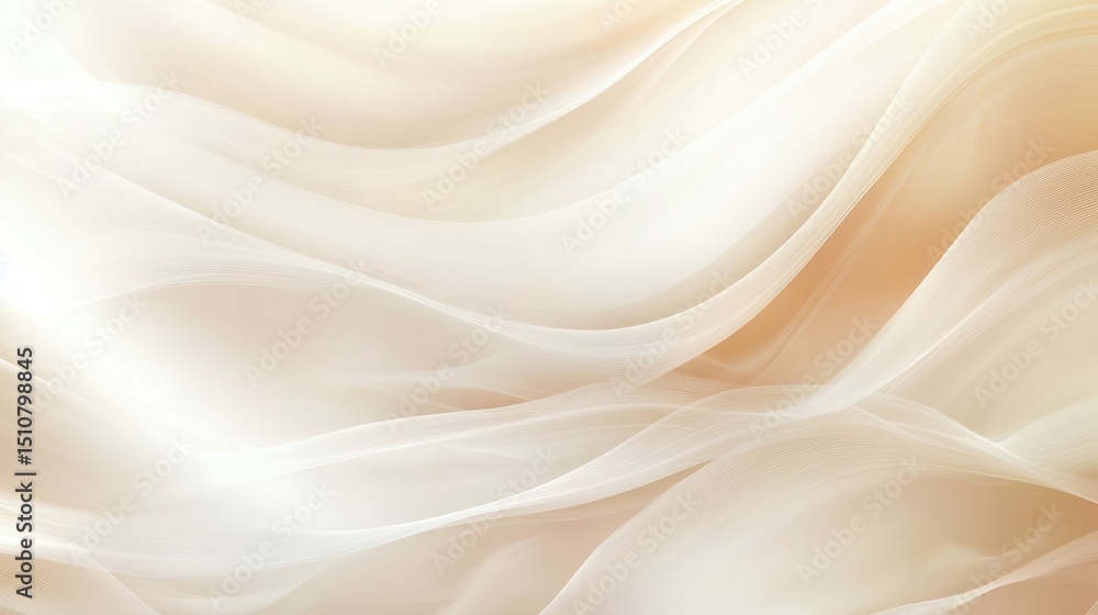 Obraz premium The cozy poster background is a soft beige cosmic gradient with abstract lines to create a clean and simple