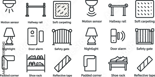 Home safety and organization elements for comfortable living