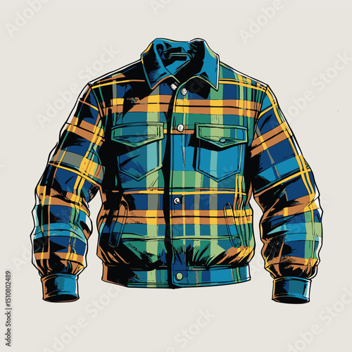 men's jacket vector art for graphic design needs