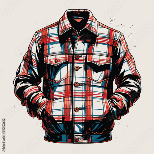 men's jacket vector art for graphic design needs