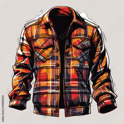 men's jacket vector art for graphic design needs