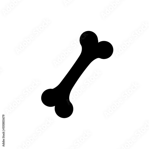 Chicken Bone silhouette vector flat illustration design.