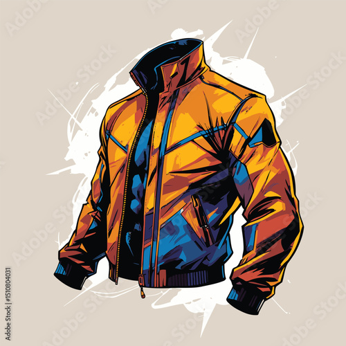 men's jacket vector art for graphic design needs