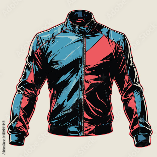 men's jacket vector art for graphic design needs