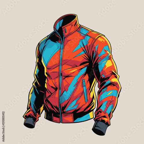 men's jacket vector art for graphic design needs