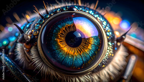 Magnificent Insect Eye A Close-Up Macro Photograph