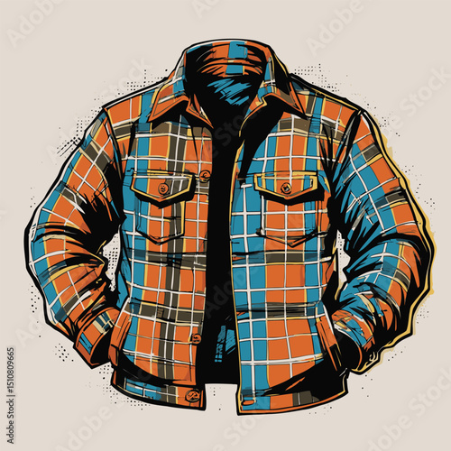 men's jacket vector art for graphic design needs