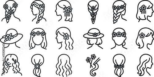 Stylish hair accessories and elegant hairstyles for modern fashion inspiration
