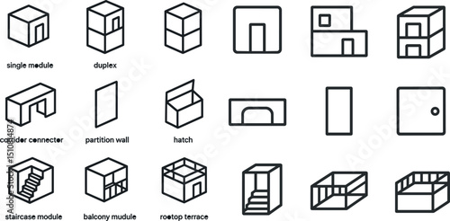 Modular architectural design elements for modern construction projects