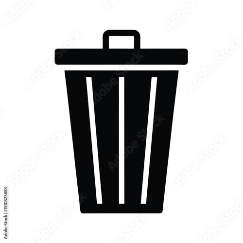 Dumpster Icon Vector Flat and Clean Look Isolated