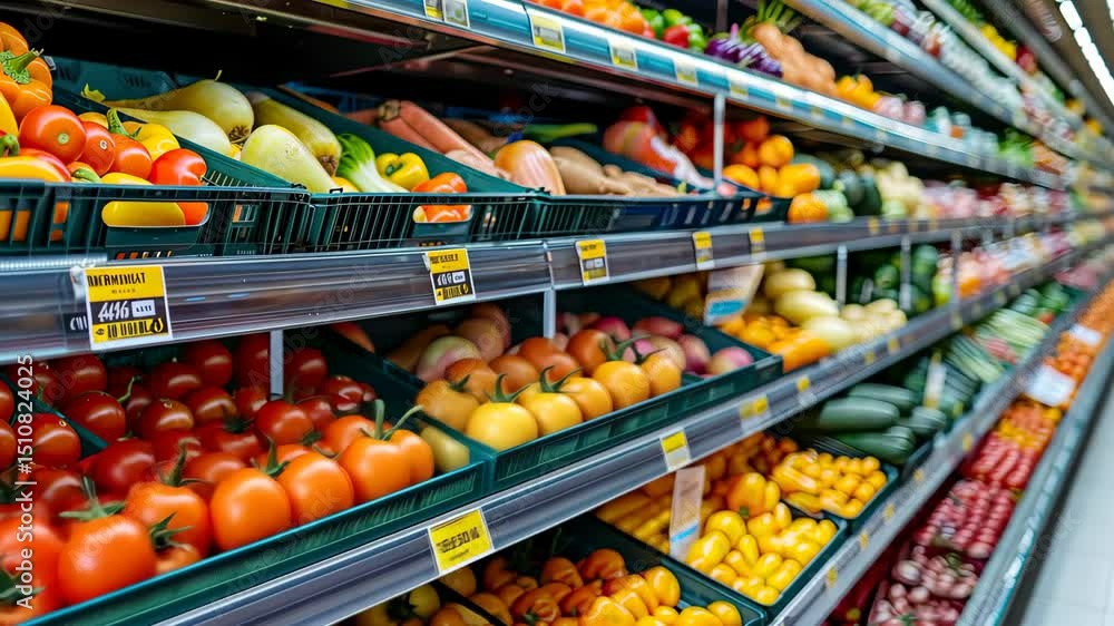 custom made wallpaper toronto digitalBrightly colored fruits and vegetables are neatly arranged in baskets, inviting shoppers to explore fresh produce in a market setting