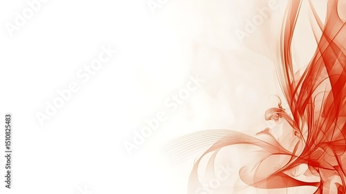 Abstract red design on white background