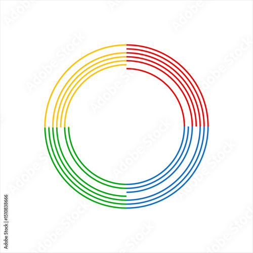 Google customer review icon on transparent background. vector illustration