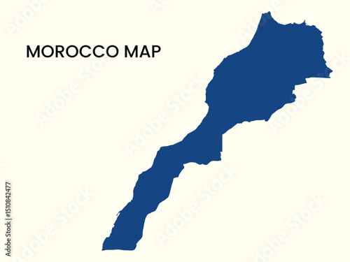 Map of Morocco, Morocco Map Vector Illustration.