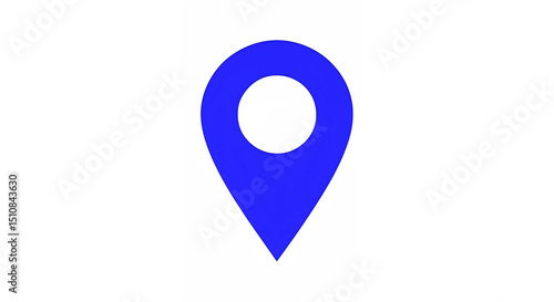 Blue location pin icon showing a specific place on map