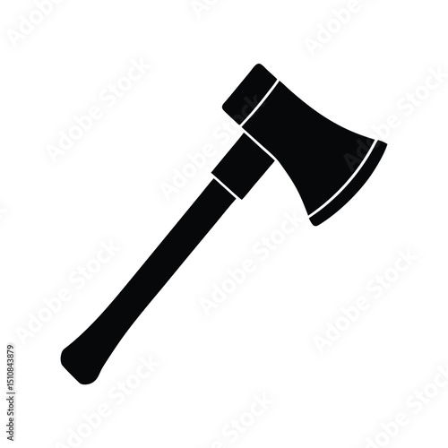 Hatchet Icon Vector in Simple Flat Style