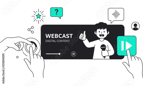 Engaging Webcast and Digital Content Creation: Interactive Live Streaming and Audience Engagement