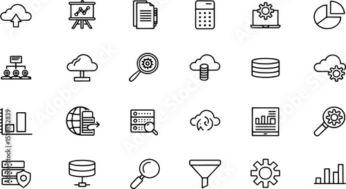 data analytics icon set  containing database  stat (1).eps