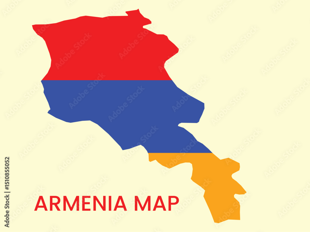 Obraz premium Map of Armenia, Armenia Map Vector Illustration.