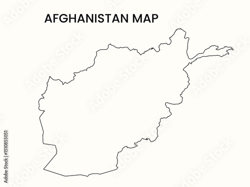 Map of Afghanistan, Afghanistan Map Vector Illustration.